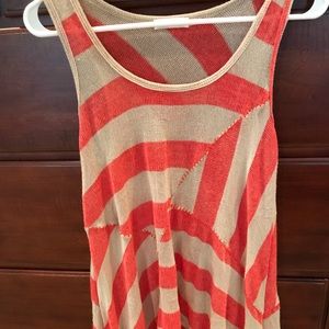 Blu Pepper Knit Swing Tank Large